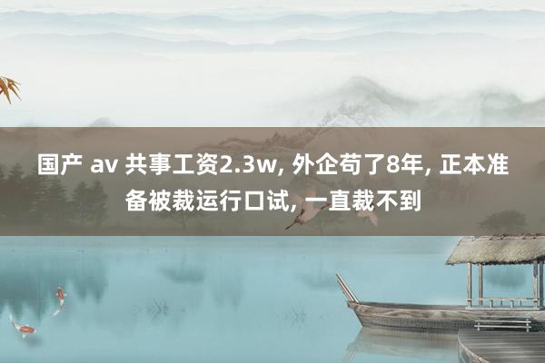 国产 av 共事工资2.3w， 外企苟了8年， 正本准备被裁运行口试， 一直裁不到
