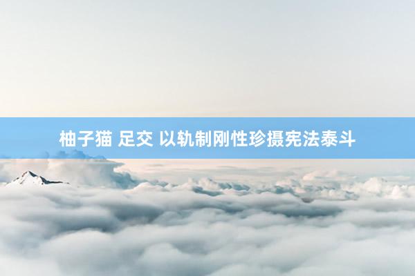 柚子猫 足交 以轨制刚性珍摄宪法泰斗