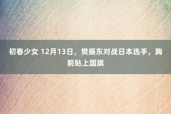 初春少女 12月13日，樊振东对战日本选手，胸前贴上国旗