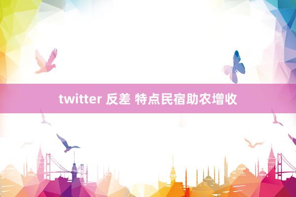 twitter 反差 特点民宿助农增收